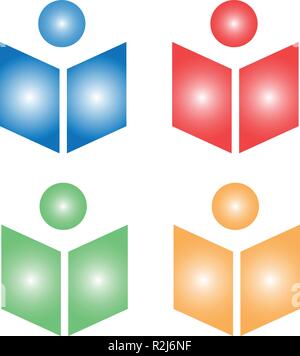 nice and easy Education logo vectors icon Stock Vector