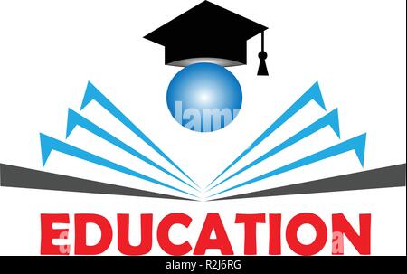 nice and easy Education logo vectors icon Stock Vector