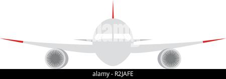 front view of a airplane Stock Vector