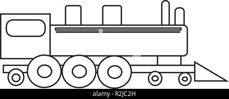 Abstract old train Stock Vector