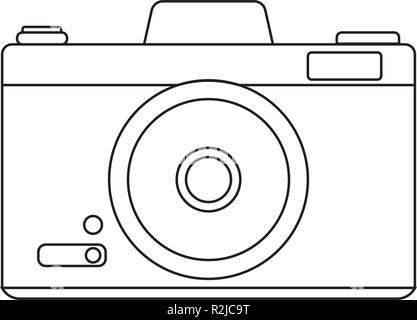 Abstract old camera Stock Vector