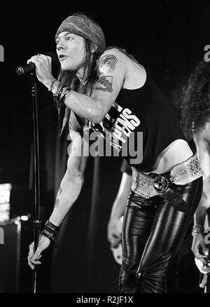 Guns and Roses performing at the UIC Pavillion in Chicago, Illinois ...