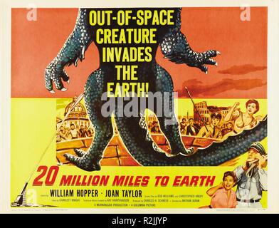 20 Million Miles to Earth Year : 1957 USA Director : Nathan Juran Poster (USA) Stock Photo