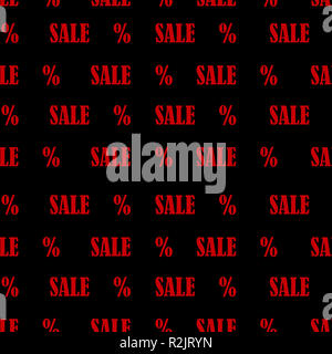 Seamless Pattern with Sale and Percent Text. Black Friday Sale Background  Stock Illustration - Illustration of advert, clearance: 132012287