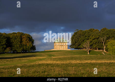 Hermitage, 18th century royal hunting lodge in Baroque style at Jaegersborg Dyrehaven / Jægersborg Dyrehave, forest park north of Copenhagen, Denmark Stock Photo