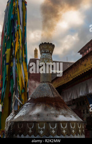 Tsethang, Ganden Choekhor Monastery Stock Photo