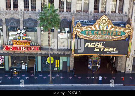 USA, California, Los Angeles, Hollywood Boulevard, Stock Photo