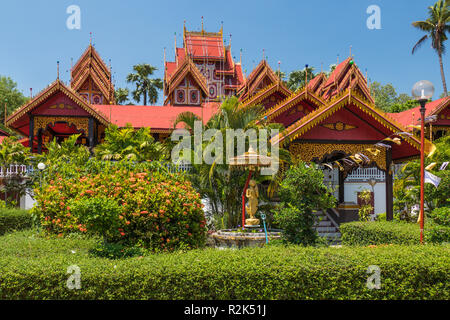 Burmese Temple in Lampang, Tahiland Stock Photo