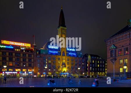 Hotel Palace at Radhus Pladsen in Copenhagen Stock Photo