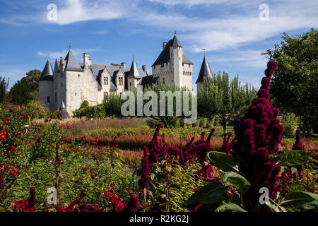 Exterior view at Chateau du Rivau, at Lemere, near Chinon, in the Loire Valley, France Stock Photo