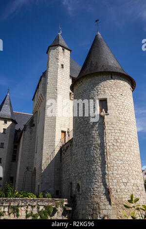 Exterior view at Chateau du Rivau, at Lemere, near Chinon, in the Loire Valley, France Stock Photo