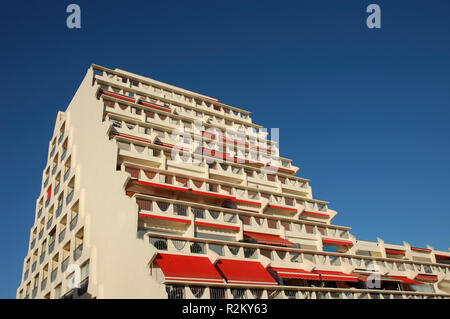 futuristic building in the south of france Stock Photo