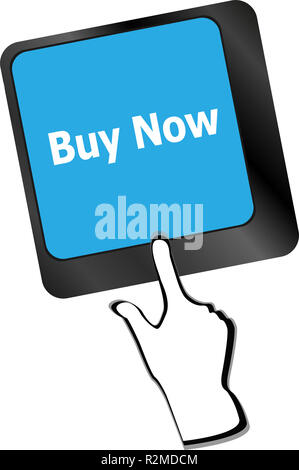 keyboard buy now icon - business concept Stock Photo