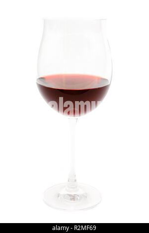 an isolated red wine glass Stock Photo
