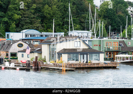 Seattle, Lake Union, film set 'Sleepless in Seattle' Stock Photo