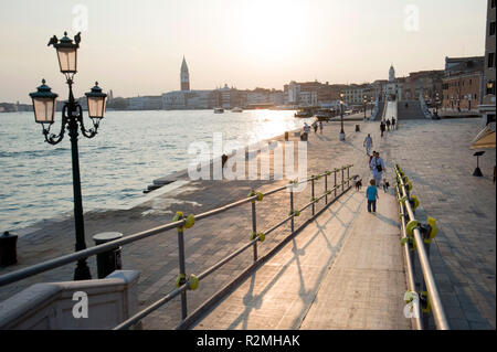 View of the campanile at St. Mark's Square in Venice Stock Photo