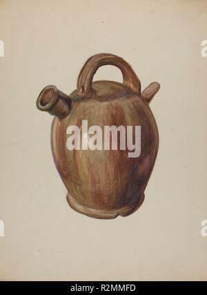 Pa. German Cider Jug. Dated: c. 1938. Dimensions: overall: 49.6 x 37 cm (19 1/2 x 14 9/16 in.). Medium: watercolor, graphite, and gouache on paperboard. Museum: National Gallery of Art, Washington DC. Author: Charles T. Smith. Stock Photo