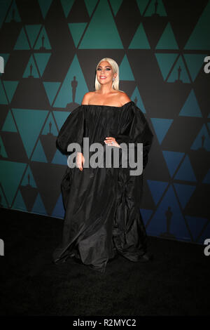 November 18, 2018 - Los Angeles, CA, USA - LOS ANGELES - NOV 18:  Lady Gaga at the 10th Annual Governors Awards at the Ray Dolby Ballroom on November 18, 2018 in Los Angeles, CA (Credit Image: © Kay Blake/ZUMA Wire) Stock Photo