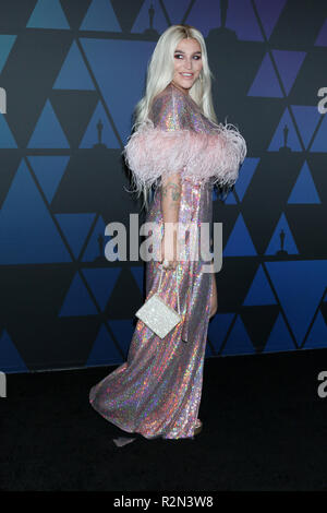 November 18, 2018 - Los Angeles, CA, USA - LOS ANGELES - NOV 18:  Kesha at the 10th Annual Governors Awards at the Ray Dolby Ballroom on November 18, 2018 in Los Angeles, CA (Credit Image: © Kay Blake/ZUMA Wire) Stock Photo