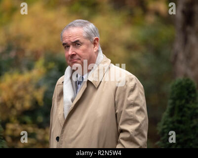 London 20th November 2018,  Geoffrey Cox QC MP arrives at a Cabinet meeting at 10 Downing Street, London Credit Ian Davidson/Alamy Live News Stock Photo