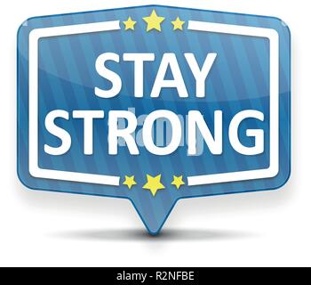speech bubble on white background and stars Stock Vector