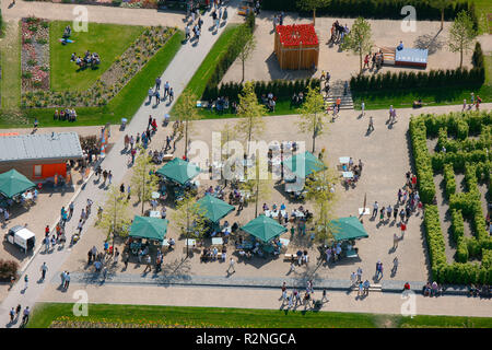 Landesgartenschau Hemer, attendance record on Pentecost Sunday, Garden Festival, conversion, former military area, Märkischer Kreis, Sauerland, North Rhine-Westphalia, Germany, Europe, Stock Photo