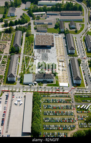 Landesgartenschau Hemer, attendance record on Pentecost Sunday, Garden Festival, conversion, former military area, Hemer, Sauerland, North Rhine-Westphalia, Germany, Europe, Stock Photo