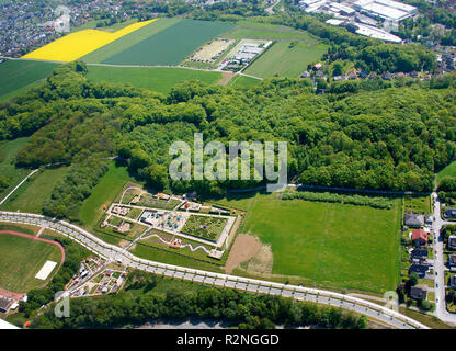 Landesgartenschau Hemer, attendance record on Pentecost Sunday, Garden Festival, conversion, former military area, Hemer, Sauerland, North Rhine-Westphalia, Germany, Europe, Stock Photo