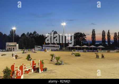 Chiemsee Horse Festival on Hotel Gut Ising, Chieming, Chiemgau, Upper Bavaria, Bavaria, Southern Germany, Germany, Europe Stock Photo