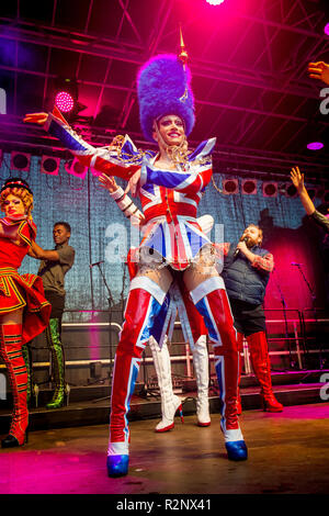 Light Night, a free community event hosted by Forth One’s Arlene Stuart on Sunday, 18 November marked the opening of Edinburgh’s Christmas 2018! This Stock Photo