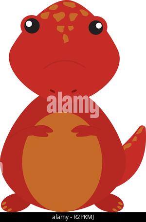 Cute cartoon dinosaur Stock Vector