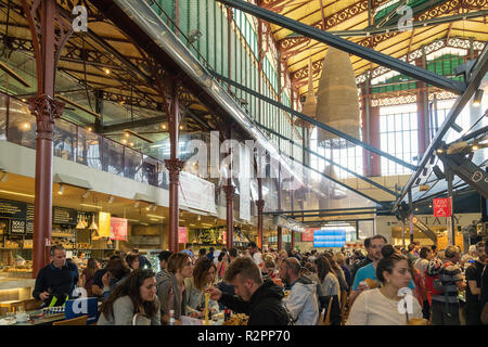 Florence, Mercato di San Lorenzo, Mercato Centrale, historic market hall Stock Photo