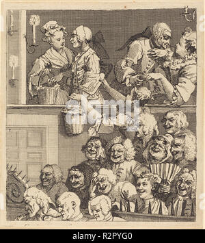 The Laughing Audience. Dated: 1733. Medium: etching. Museum: National Gallery of Art, Washington DC. Author: William Hogarth.