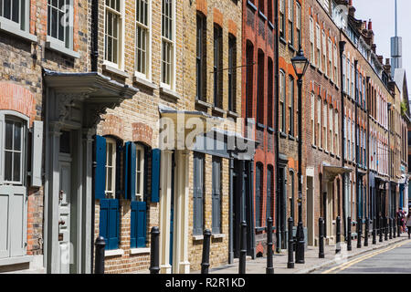 England, London, Spitafields, Fournier Street Stock Photo