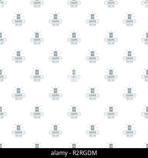 Chips pattern vector seamless Stock Vector