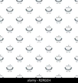 Apple stump pattern vector seamless Stock Vector