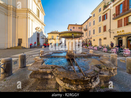 Castel Gandolfo (Italy) - A suggestive little town in metropolitan city of Rome, on the Albano Lake, famous for being the Pope's summer residence. Stock Photo