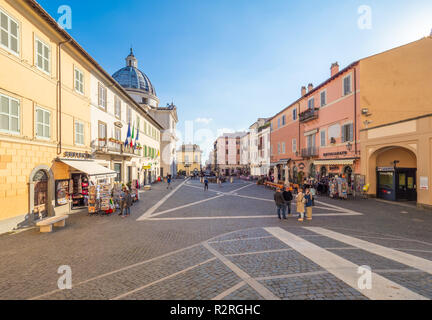 Castel Gandolfo (Italy) - A suggestive little town in metropolitan city of Rome, on the Albano Lake, famous for being the Pope's summer residence. Stock Photo