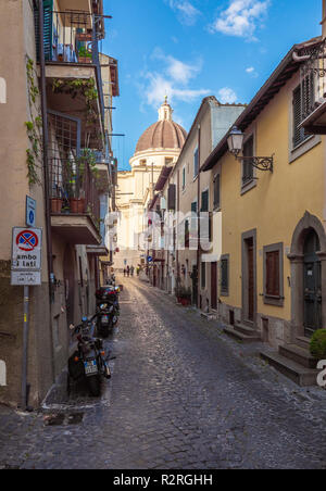 Castel Gandolfo (Italy) - A suggestive little town in metropolitan city of Rome, on the Albano Lake, famous for being the Pope's summer residence. Stock Photo