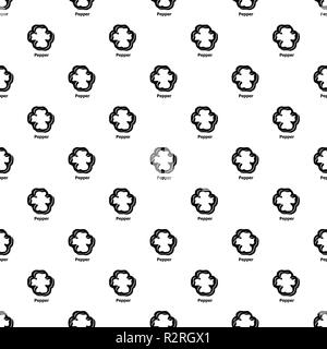 Pepper pattern vector seamless Stock Vector