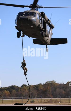 Ranger Rope Extraction U.S. Army Ranger soldiers fast rope from a USA UH-60 Black Hawk ...