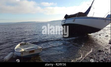 A 29-foot vessel was located at Skiff Point by the Bainbridge Island Police Department, which initiated a search for a possible person in the water on Nov. 8, 2018.    The vessel reportedly belongs to Mr. Scott Caldwell, an Olympia, Wash., native, and the Coast Guard along with local law enforcement agencies are searching the area of Bainbridge Island for a possible person in the water. Stock Photo