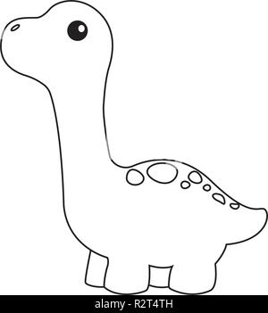 Cute cartoon dinosaur Stock Vector Image & Art - Alamy