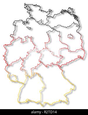 map of germany Stock Photo