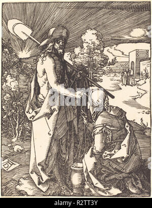Noli Me Tangere. Dated: probably c. 1509/1510. Medium: woodcut. Museum: National Gallery of Art, Washington DC. Author: Dürer, Albrecht. ALBRECHT DUERER. Stock Photo