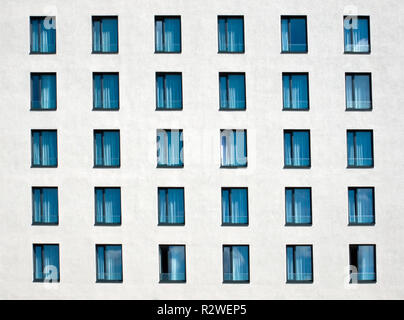 white hotel facade
