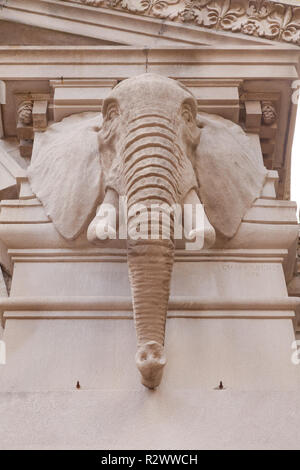 Elephant sculpture, Zoo Center at the The Bronx, New York, United states of America. Stock Photo