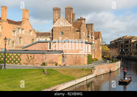 Magdalene College with river Cam. Cambridge University. England. UK. Stock Photo