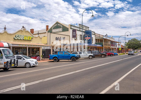 Cobar, NSW, Australia - Main street in town Stock Photo