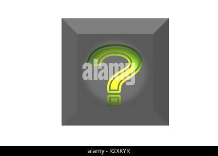 button question marks Stock Photo
